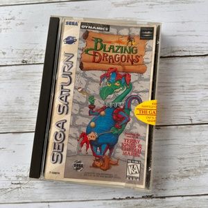 Blazing Dragons Sega Saturn **See Description